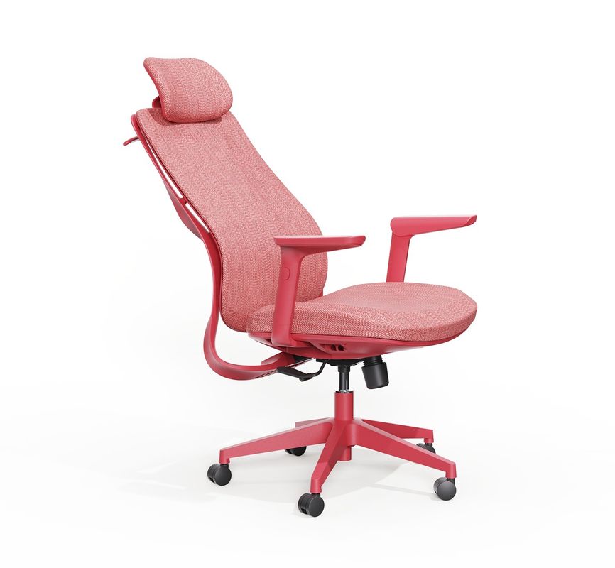 Verbessern Sie Ihre Arbeitsfläche High Back Executive Red Mesh Bürostuhl mit Lendenunterstützung