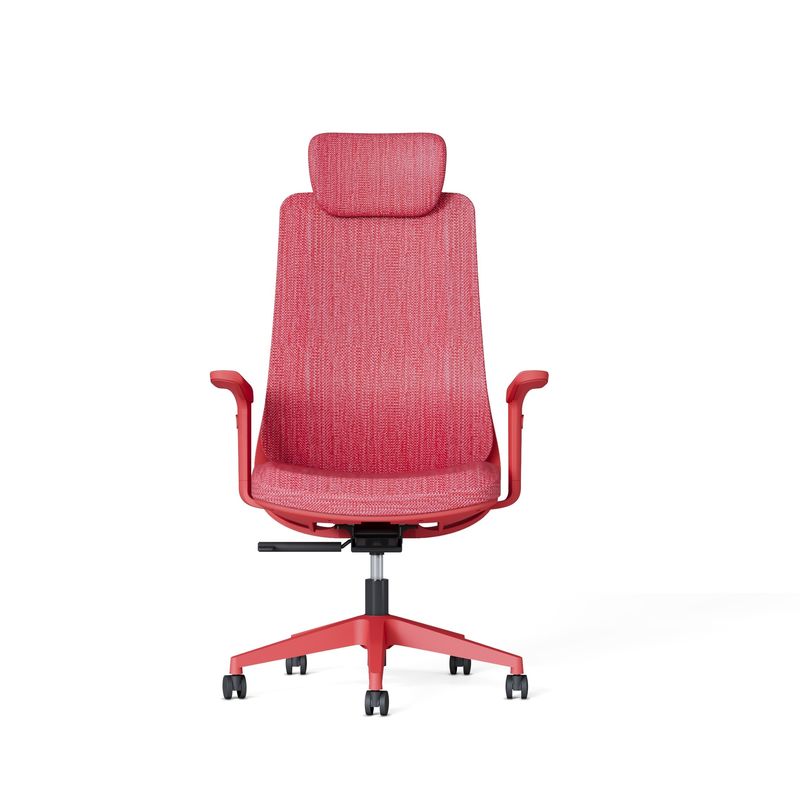 Verbessern Sie Ihre Arbeitsfläche High Back Executive Red Mesh Bürostuhl mit Lendenunterstützung
