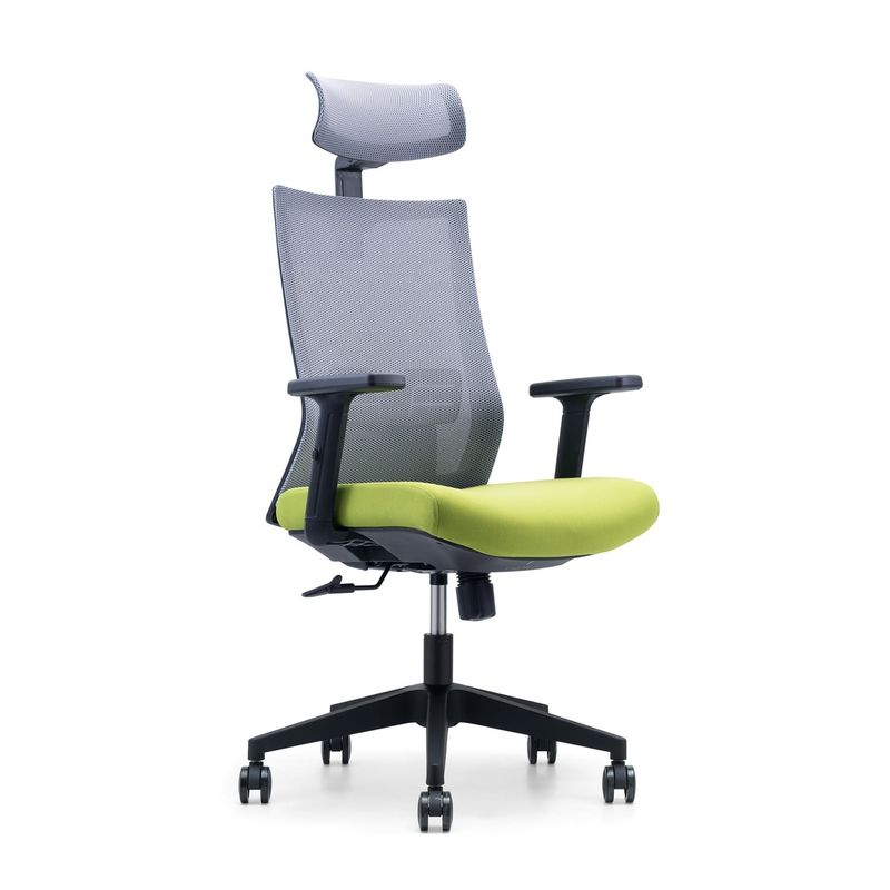 Verstellbare Armlehne und Kopflehne Bürostuhl für modernes Ergonomisches Design mit hohem Rücken