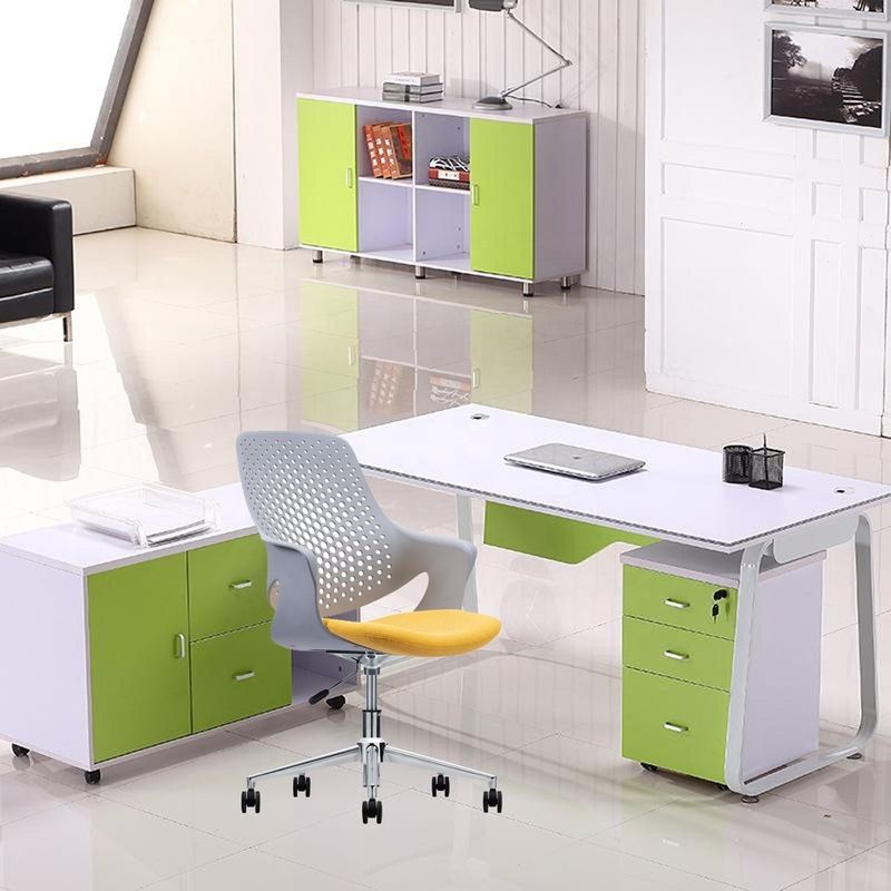 Moderne Graue Kunststoff-Bürostuhl Schreibtisch mit Postverpackung