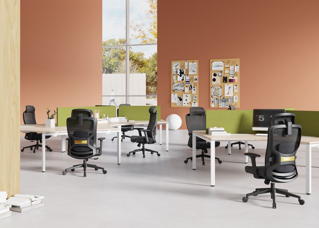 Selbstlademechanismus Hochrückenmaschen ergonomischer Stuhl für bequeme Büroarbeit