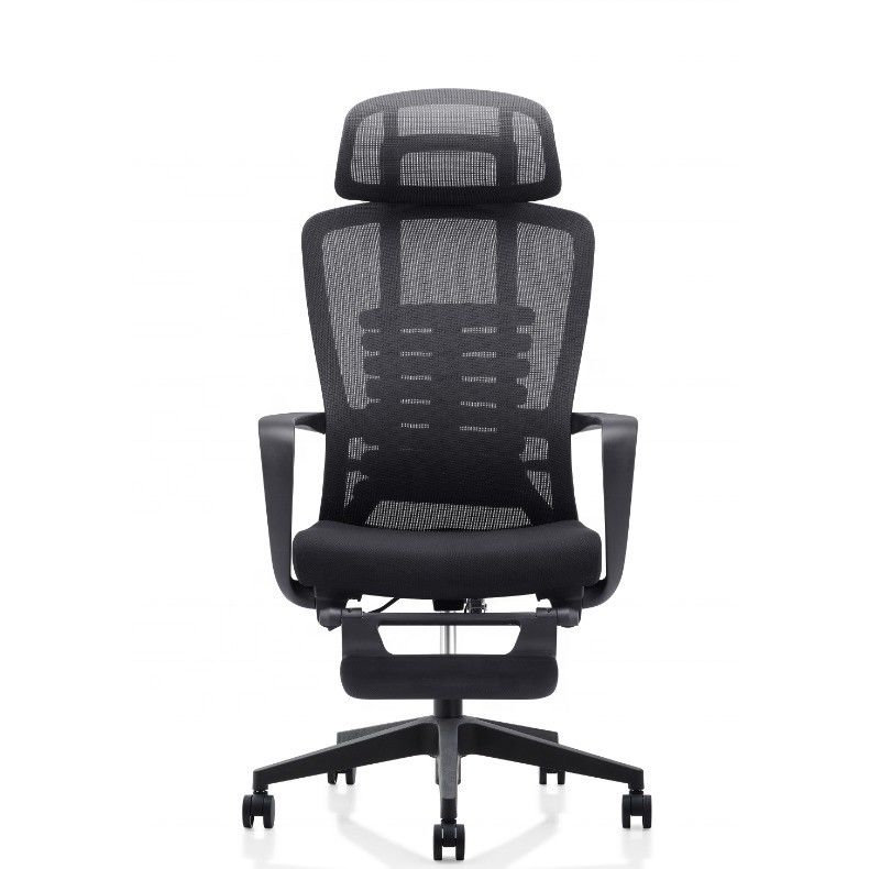 Verstellbare Höhe Ergo Mesh Bürostuhl mit Lenden- und Fußstütze 635*620*1155-1275mm