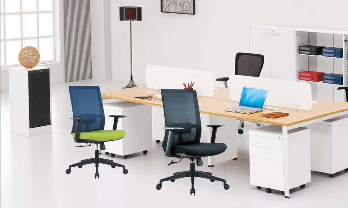 Ergonomischer Bürostuhl mit schwarzem Mesh 2D-Lumbalstütze für bequeme Bürositze