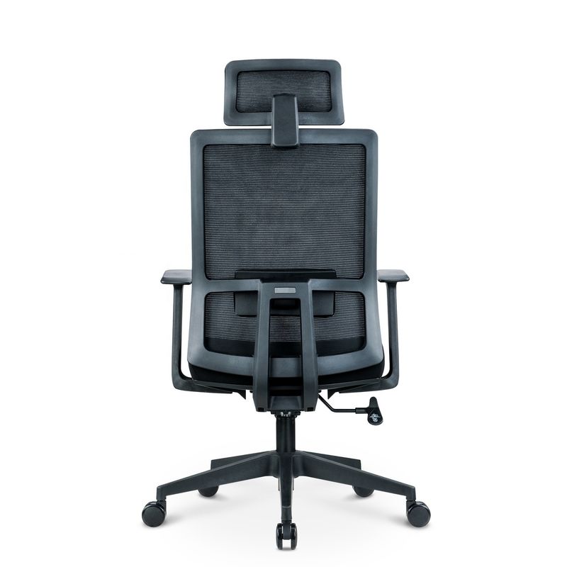 Ergonomischer schwarzer Drehnetzstuhl mit Rücken- und Kopfstütze OEM ODM