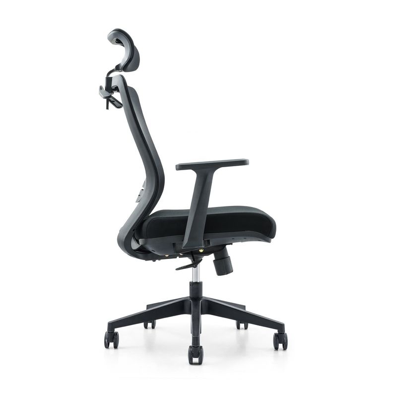 650*690*1150-1250mm Verstellbarer Luxus-Bürostuhl mit Mesh-Textil und fester Armlehne