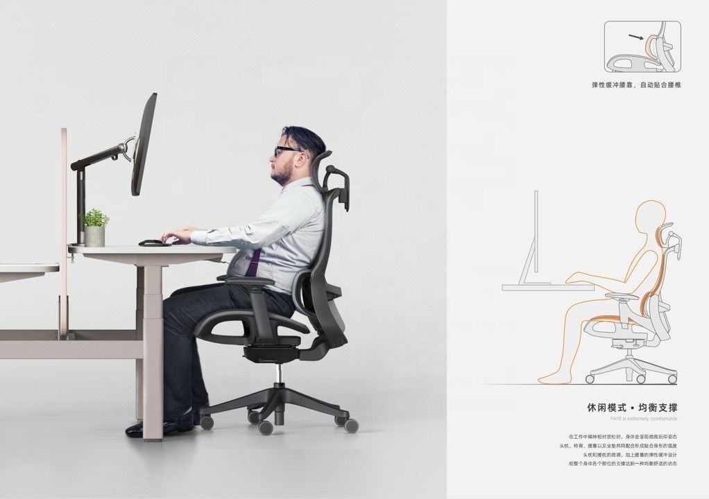 Full Mesh Boss Chair mit Donati-Mechanismus Luxus modernes Büromöbeln Pass BIFMA Test