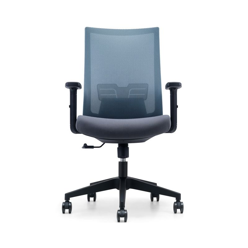 Bürostuhl aus Edelstahl mit Rückenmaschen