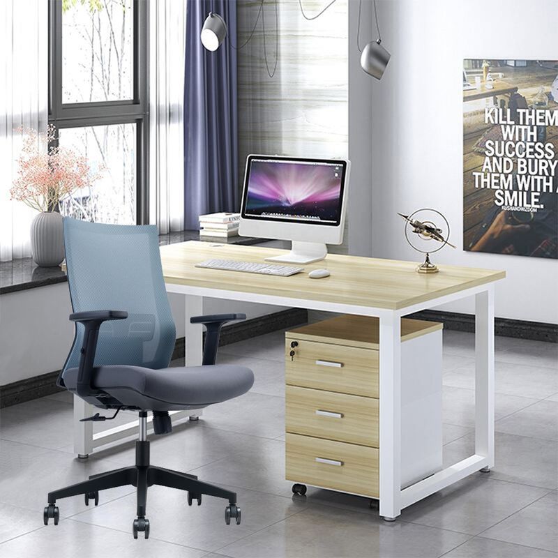 Bürostuhl aus Edelstahl mit Rückenmaschen