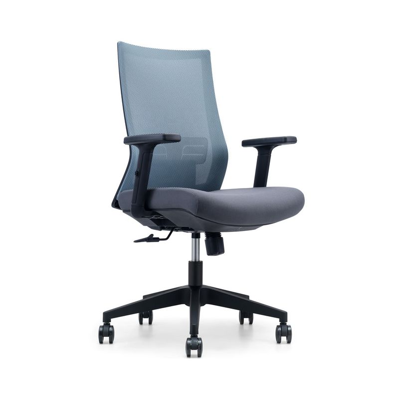 Bürostuhl aus Edelstahl mit Rückenmaschen