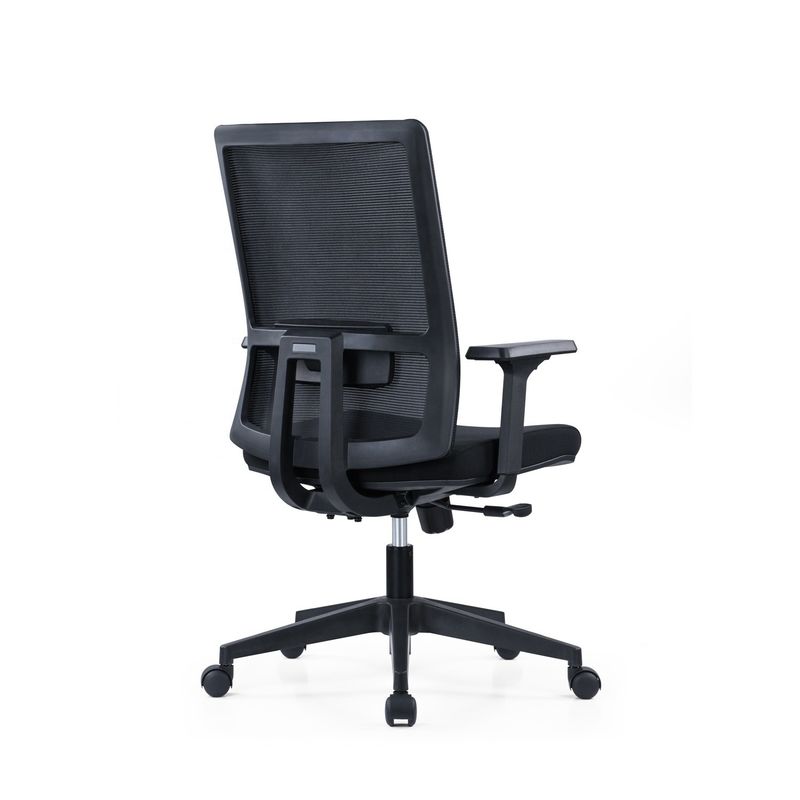 2D-Arm ergonomisch drehbarer Bürostuhl mit Lendenstütze und Mesh-Gewebe