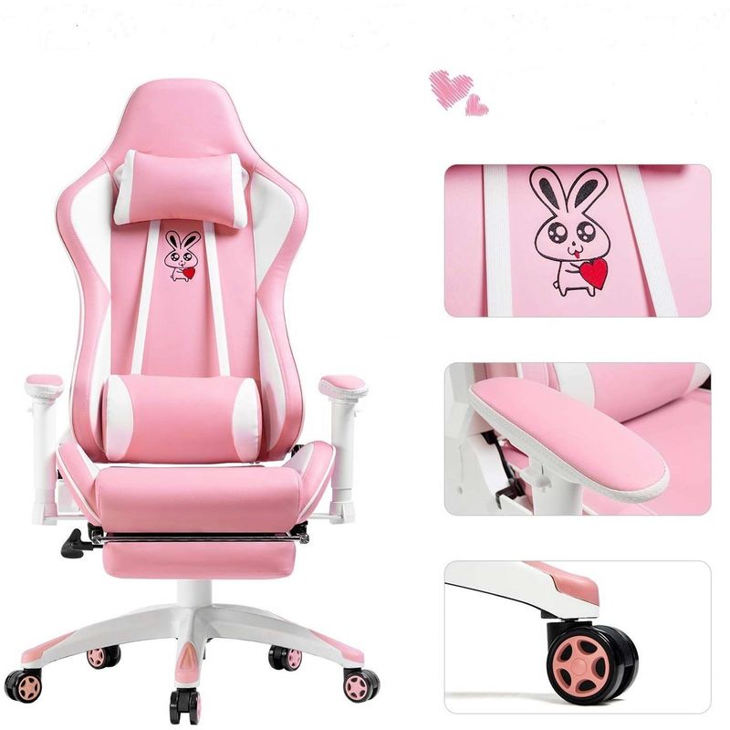 Ergonomische Liegestelle aus Anji Anime Leder für Spielerinnen