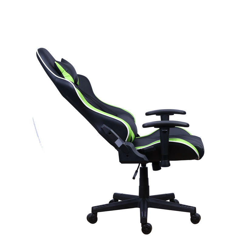 PU Castors Leder Liegestuhl für Spieler mit LED-Lichtbar Racer RGB-Spielstuhl