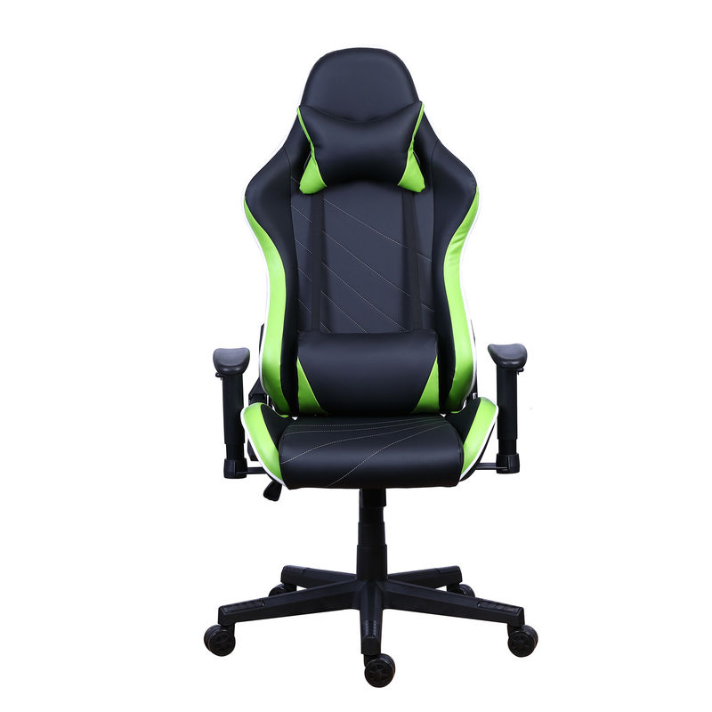 PU Castors Leder Liegestuhl für Spieler mit LED-Lichtbar Racer RGB-Spielstuhl