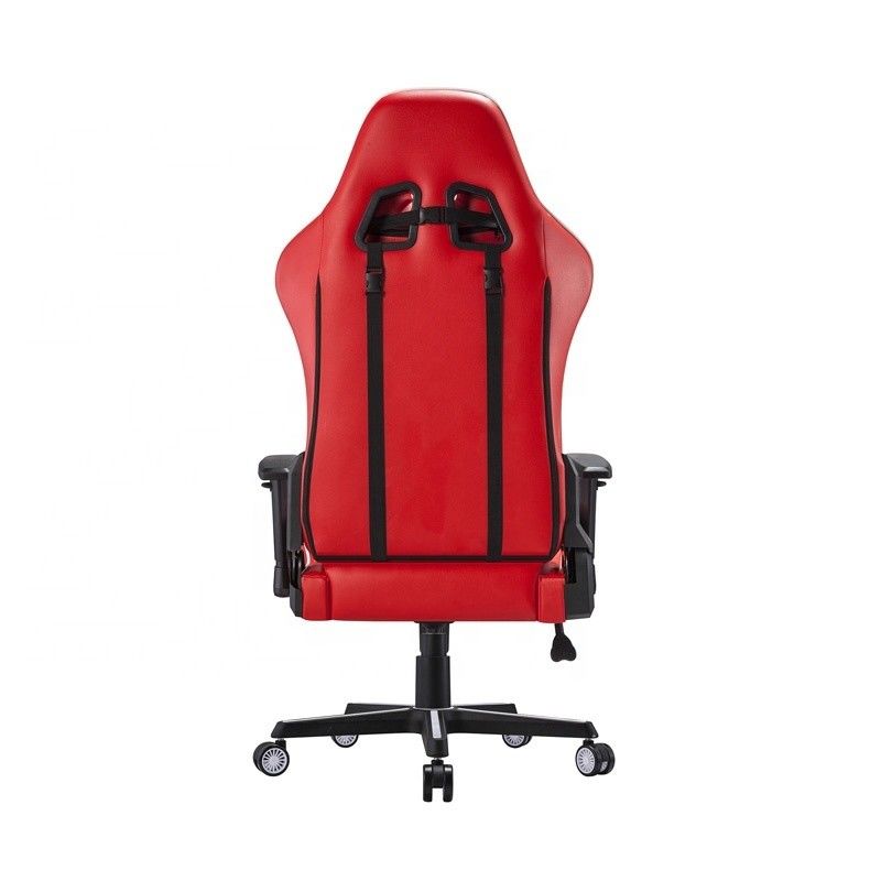 Bequemer E-Sport-Stuhl Dreh- und Dreh-Professioneller weißer PU-Leder-Rennspielstuhl