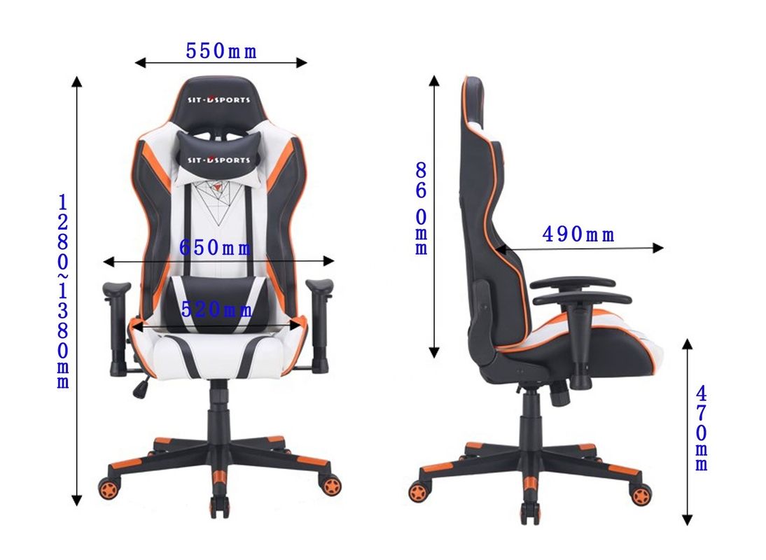 Y-SEATER 009 Professioneller PU-Leder-Büro-Computerstuhl Modernes Design für Spiele