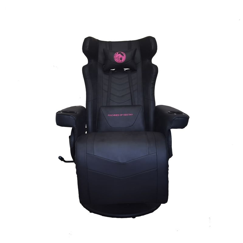 Büro-Gaming-Stuhl mit Taschenhalter und Bluetooth-Lautsprecher in PU-Leder im Rennstil