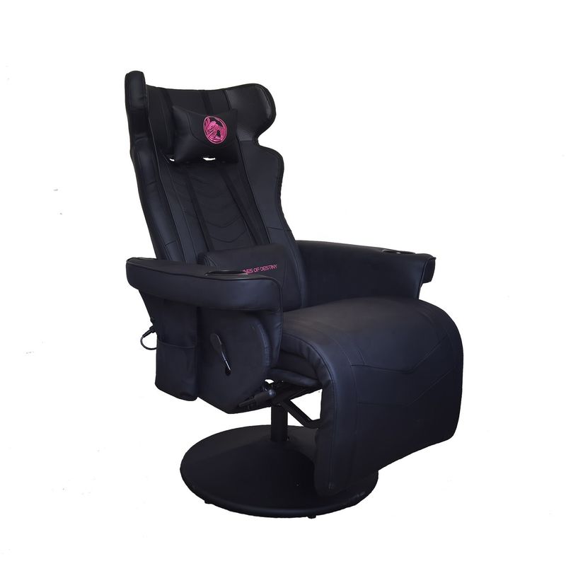 Büro-Gaming-Stuhl mit Taschenhalter und Bluetooth-Lautsprecher in PU-Leder im Rennstil