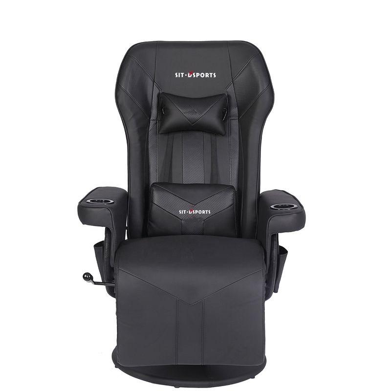 ODM OEM Executive Chair Racing Style Lederspielstuhl mit Becherhalter und Fußstütze