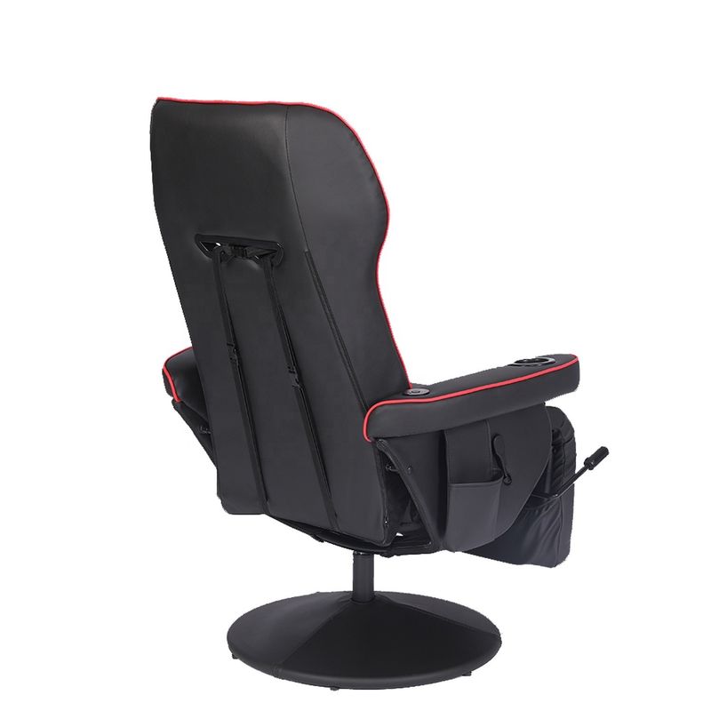 ODM OEM Executive Chair Racing Style Lederspielstuhl mit Becherhalter und Fußstütze