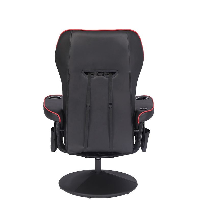 ODM OEM Executive Chair Racing Style Lederspielstuhl mit Becherhalter und Fußstütze