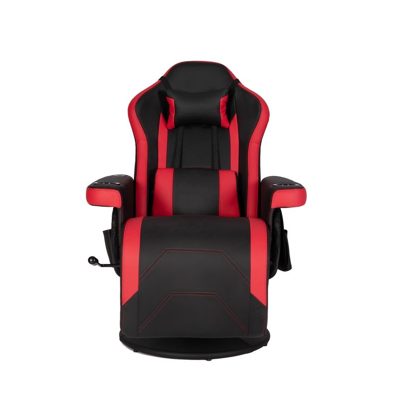 ODM Luxus-Gaming-Stuhl mit Becherhalter Rot-Rennsport-Stil Leder ergonomischer Sitz Drehsofa
