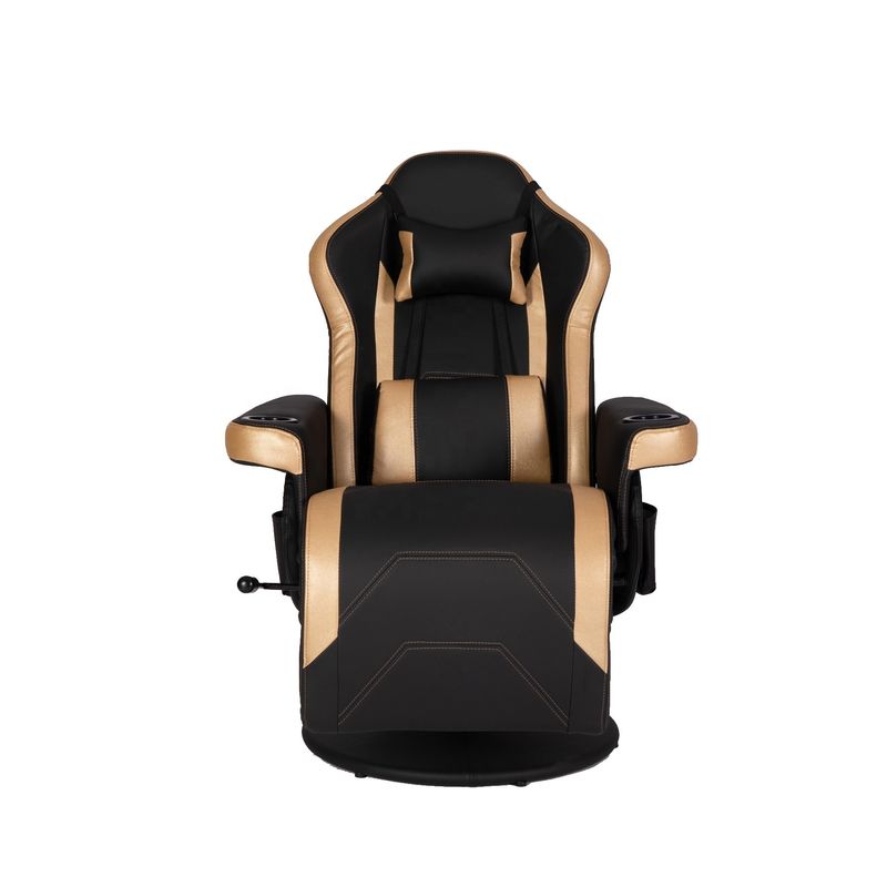 ODM Luxus-Gaming-Stuhl mit Becherhalter Rot-Rennsport-Stil Leder ergonomischer Sitz Drehsofa